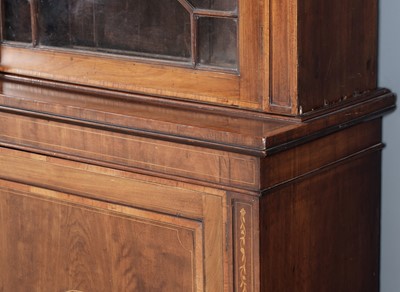 Lot 1266 - A large and impressive 19th Century mahogany breakfront bookcase