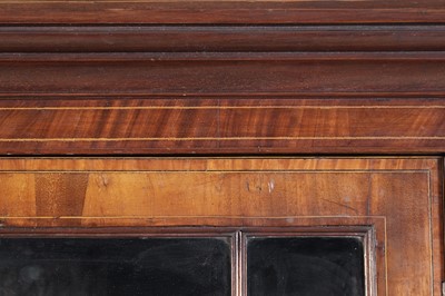 Lot 1266 - A large and impressive 19th Century mahogany breakfront bookcase