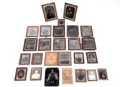 Lot 301 - A collection of Victorian daguerreotypes