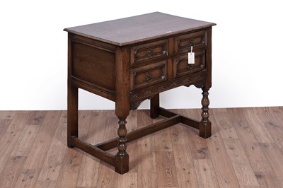 Lot 120 - Attributed Titchmarsh and Goodwin: a Jacobean style oak side table