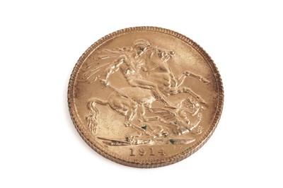 Lot 783 - A George V gold sovereign 1914