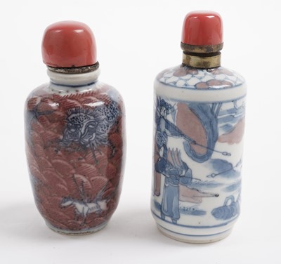 Lot 842 - Two Chinese snuff bottles