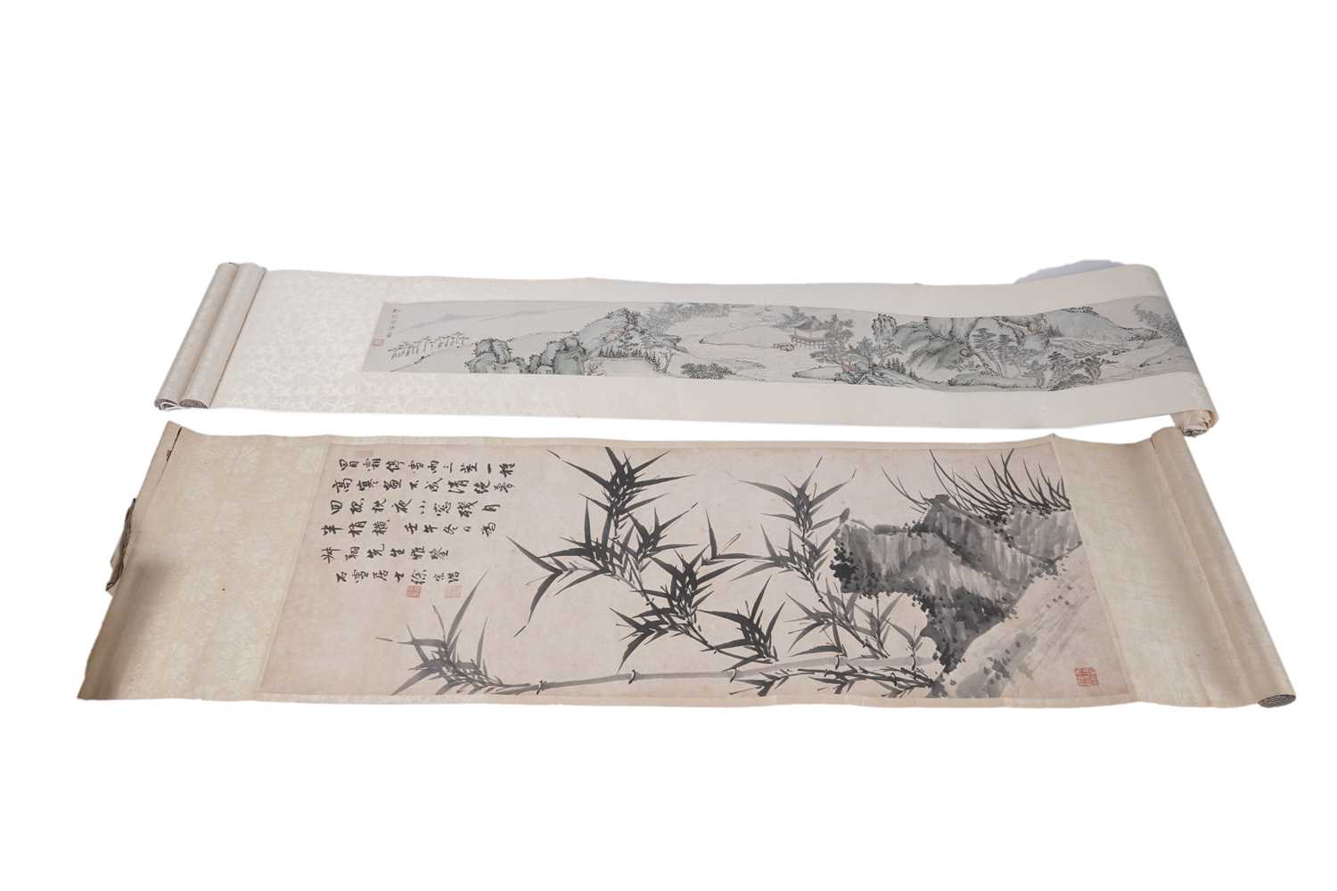 Lot 895 - Two Chinese scroll paintings