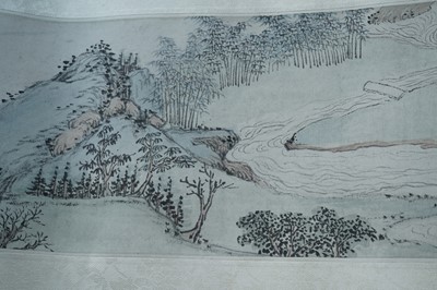 Lot 895 - Two Chinese scroll paintings