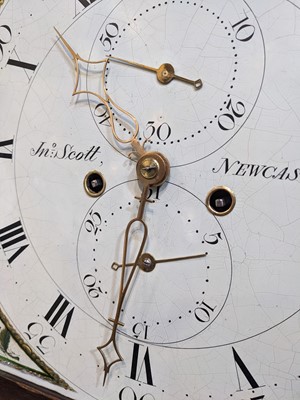 Lot 1366 - John Scott, Newcastle: early-19th Century mahogany 8-day longcase clock