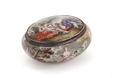 Lot 448 - A mid-19th century Austro-Hungarian silvergilt and enamelled box