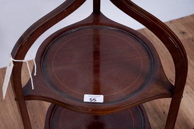 Lot 55 - A brass standard lamp; and other items