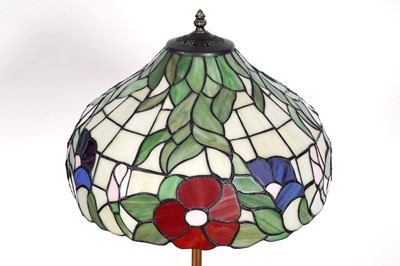 Lot 55 - A brass standard lamp; and other items