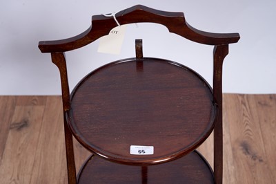 Lot 55 - A brass standard lamp; and other items