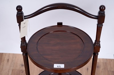 Lot 55 - A brass standard lamp; and other items