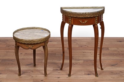 Lot 27 - Two modern Louis XVI style tables