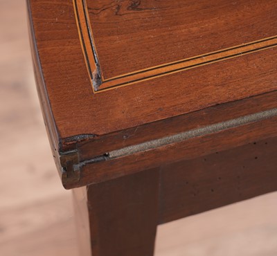 Lot 111 - An Edwardian inlaid mahogany card table