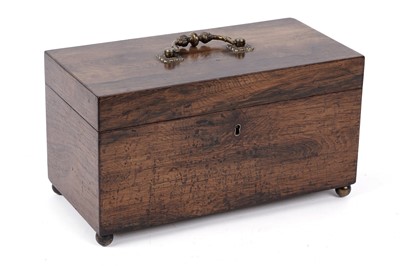 Lot 253 - A Victorian mahogany tea caddy