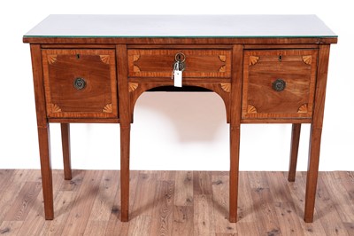 Lot 93 - A 19th Century inlaid mahogany and satinwood banded sideboard