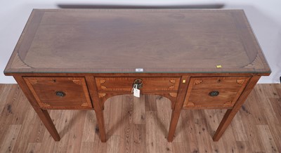 Lot 93 - A 19th Century inlaid mahogany and satinwood banded sideboard