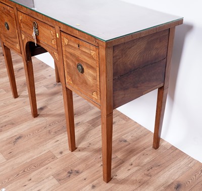 Lot 93 - A 19th Century inlaid mahogany and satinwood banded sideboard