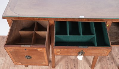 Lot 93 - A 19th Century inlaid mahogany and satinwood banded sideboard