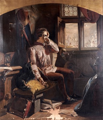 Lot 625 - After James Drummond - James I of Scotland Sees His Future Queen | oil