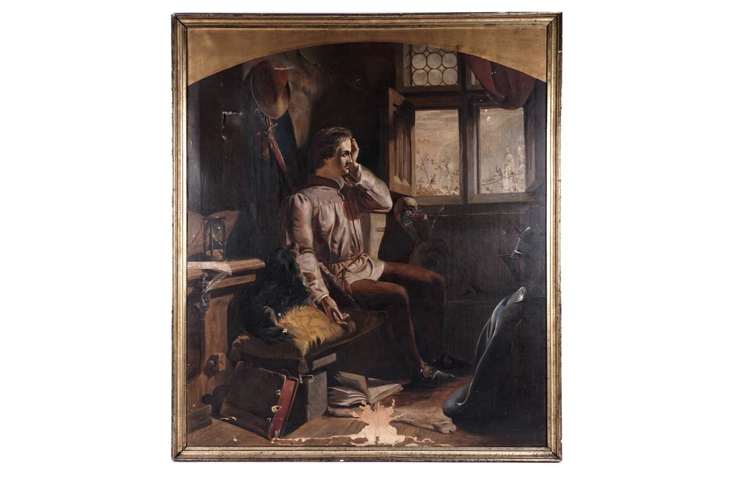 Lot 625 - After James Drummond - James I of Scotland Sees His Future Queen | oil