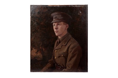 Lot 1111 - Frank Charles King - Portrait of a Great War soldier | oil