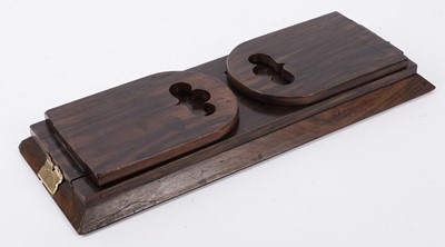 Lot 248 - A walnut Betjemann’s Patent ‘Self Closing’ book slide