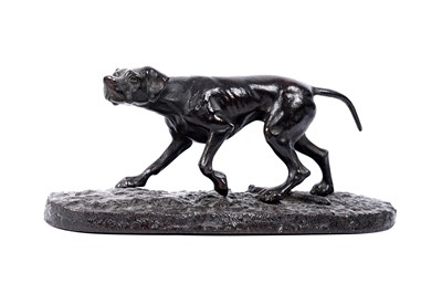 Lot 316 - A late 19th Century bronze study of a pointer