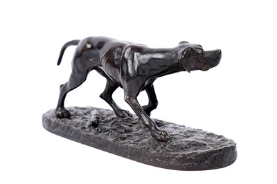 Lot 316 - A late 19th Century bronze study of a pointer