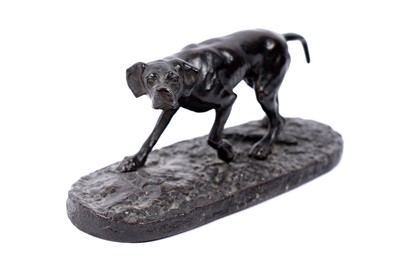 Lot 316 - A late 19th Century bronze study of a pointer
