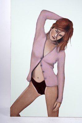 Lot 192 - Peter McArdle - The Model | acrylic