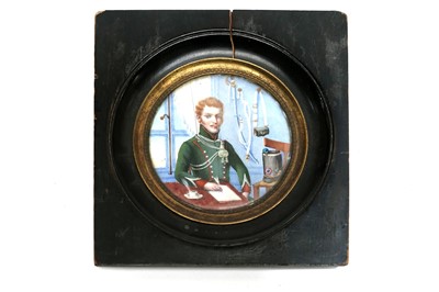 Lot 1031 - 19th Century French School - French Napoleonic Cavalry Officer | portrait miniature