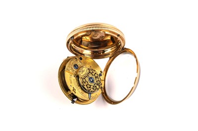 Lot 555 - Dwerrihouse & Carter, Berkeley Square: an 18ct yellow gold cased open faced pocket watch