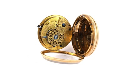 Lot 555 - Dwerrihouse & Carter, Berkeley Square: an 18ct yellow gold cased open faced pocket watch