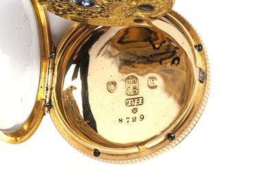 Lot 555 - Dwerrihouse & Carter, Berkeley Square: an 18ct yellow gold cased open faced pocket watch