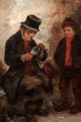 Lot 993 - Mark William Langlois - The Tinker | oil