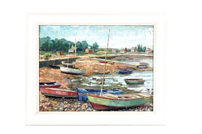 Lot 220 - James Wallace - Boats at Lorient | oil