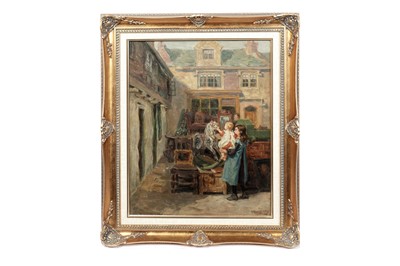 Lot 1128 - Ralph Hedley - The Antique Shop | oil