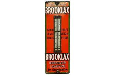 Lot 148 - ﻿A vintage Brooklax 'Chocolate Laxative' enamel sign