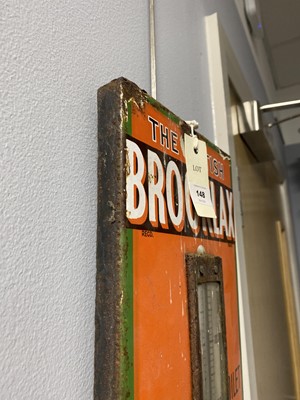 Lot 148 - ﻿A vintage Brooklax 'Chocolate Laxative' enamel sign