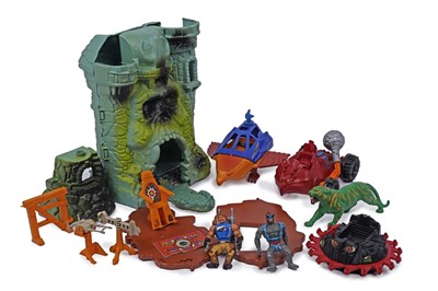 Lot 134 - A collection of 1980's He-Man and Masters of the Universe figures including: Castle Grayskull