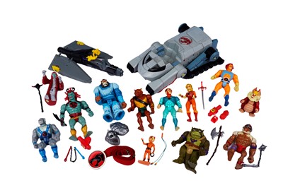 Lot 182 - A collection of vintage 1980s ThunderCats figures and vehicles by LJN Toys