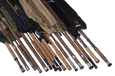 Lot 1793 - A collection of mostly fly-fishing rods