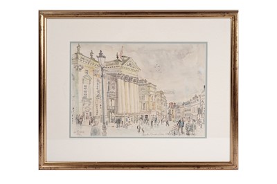 Lot 161 - Charles Herbert "Charlie" Rogers - Theatre Royal, Grey Street, Newcastle-Upon-Tyne | watercolour