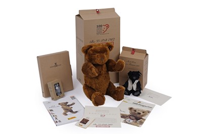 Lot 193 - Three Steiff teddy bears with their boxes