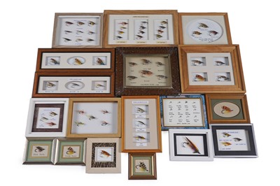 Lot 1751 - ‘Salmon Flies used on the Tyne’: a collection of flies used on the Tyne from 1800; and others