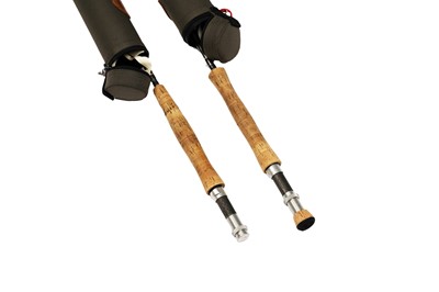 Lot 1761 - Two Hardy 'Swift' MkII fly rods, both with soft sleeves and tubes