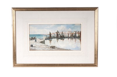 Lot 1621 - Thomas Swift Hutton - A Scottish Harbour | watercolour