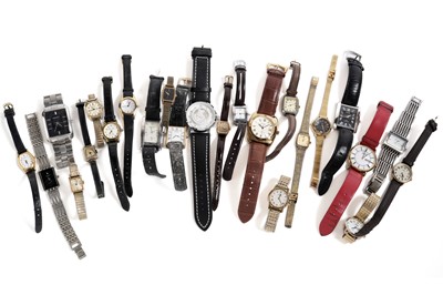 Lot 111 - A selection of dress and wrist watches