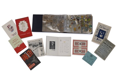 Lot 309 - A selection of ephemera including: a ticket to the Coronation of Her Majesty Queen Elizabeth II