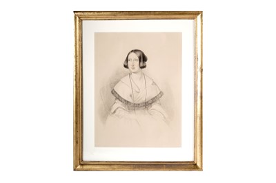 Lot 269 - 19th Century British School - Portrait pair of a young lady and a gentleman | pencil drawing