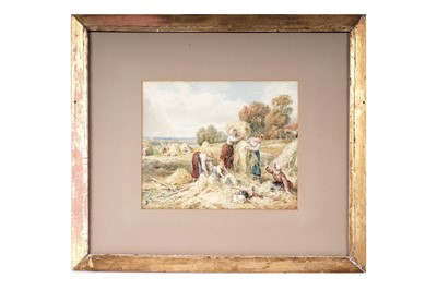 Lot 1598 - In the manner of Myles Birket Foster - The Hay Gatherers | watercolour